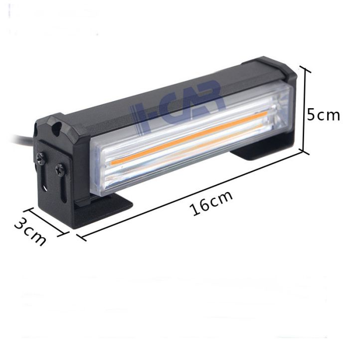 Стробоскоп жовтогарячий у решітку радіатора жовтий евакуатора мигалка