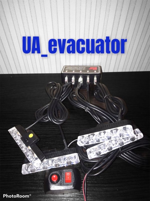 Стробоскоп мигалка в решітку жовтогарячий для евакуатора