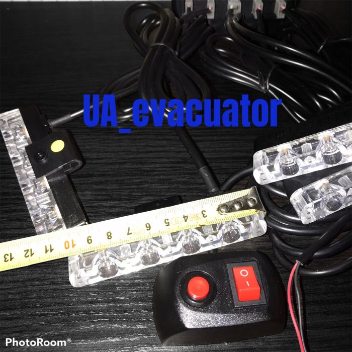 Стробоскоп мигалка в решітку жовтогарячий для евакуатора