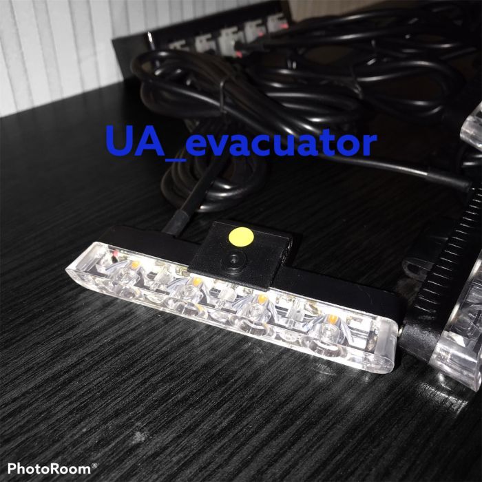 Стробоскоп мигалка в решітку жовтогарячий для евакуатора