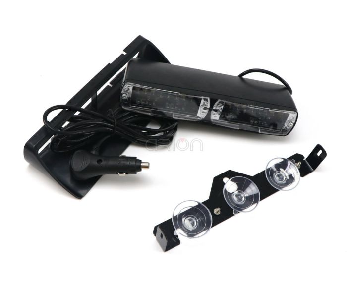 Проблисковий маячок під лобове скло Стробоскоп червоний синій