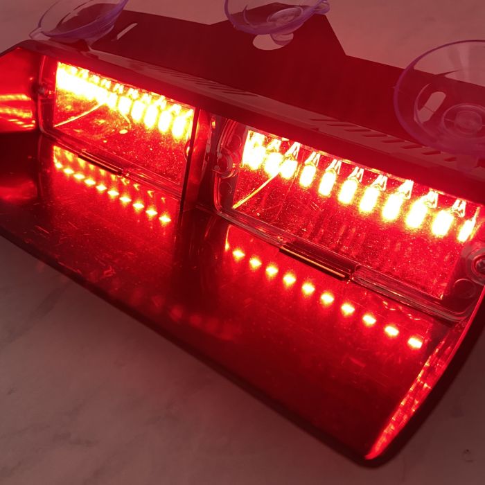 Проблисковий маячок під лобове скло Стробоскоп червоний