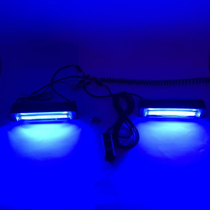 Стробоскоп мигалка в решітку синій для поліції, МНС, швидкої допомоги