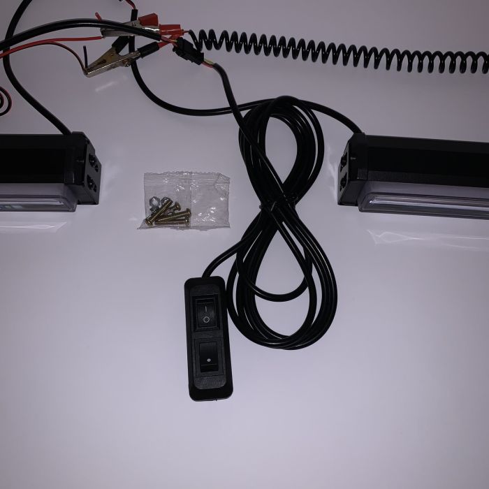 Стробоскоп мигалка в решітку синій для поліції, МНС, швидкої допомоги