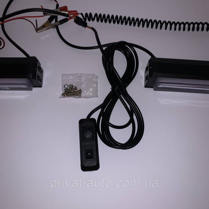 Стробоскоп мигалка в решітку червоно-синій для поліції