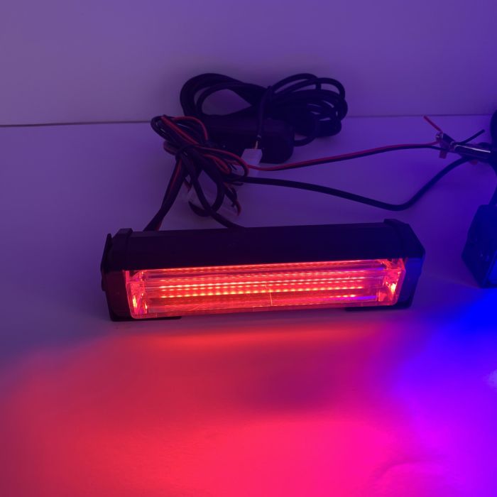 Стробоскоп мигалка в решітку червоно-синій для поліції