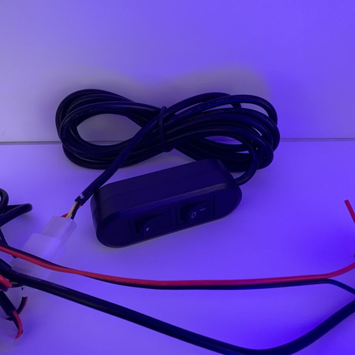 Стробоскоп мигалка в решітку червоно-синій для поліції