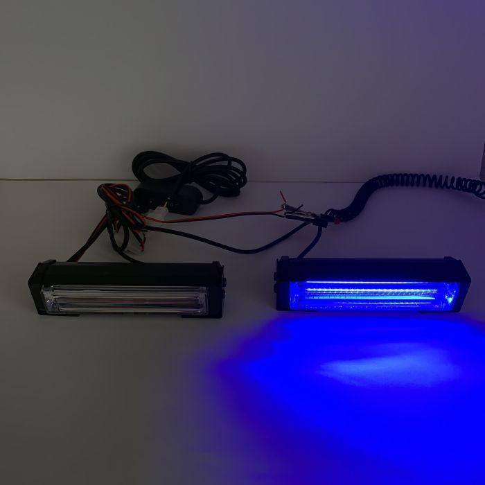 Стробоскоп мигалка в решітку червоно-синій для поліції