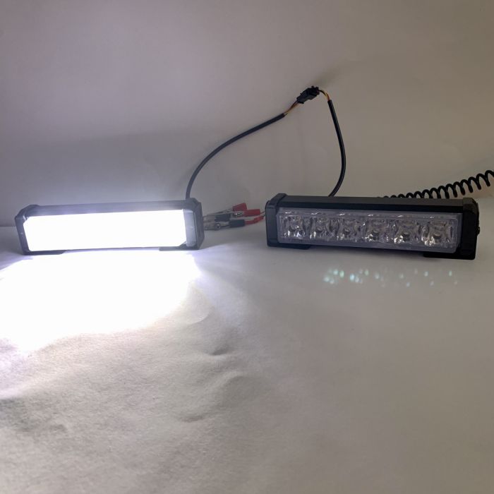 Стробоскоп в решітку синій червоний + ДХО 2в1