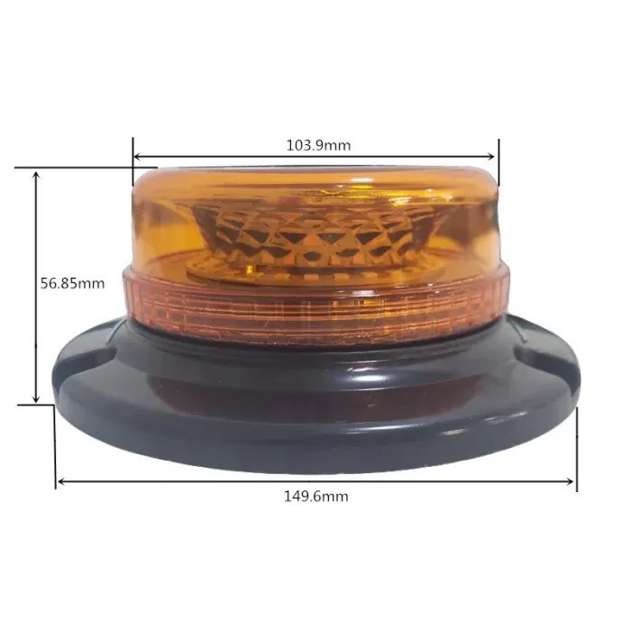 Стробоскоп-мигалка на дах LED 15см, 12/24v синій