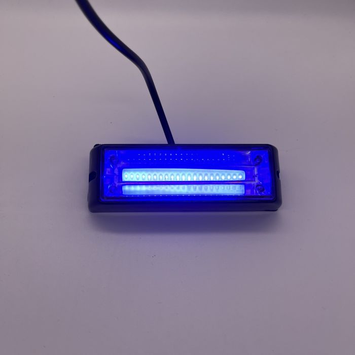 Проблисковий маячок синій стробоскоп на авто накладний