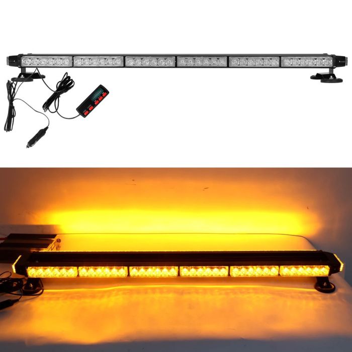 Стробоскоп-мигалка на дах Балка LED 98см, 12/24v жовтий помаранчевий