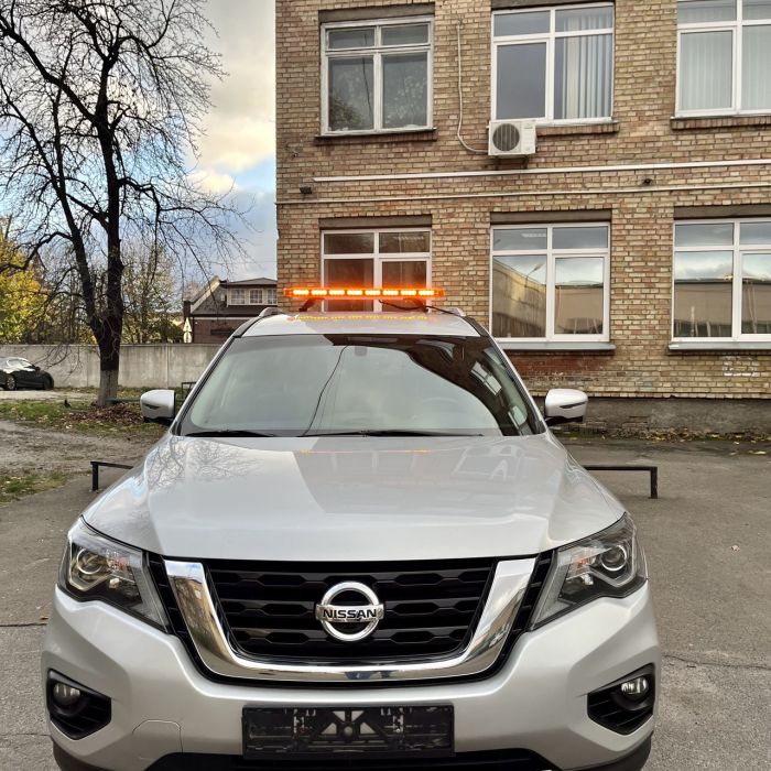 Стробоскоп мигалка на дах авто LED 100см, 12/24v жовтий помаранчевий