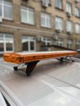 Стробоскоп мигалка на дах авто LED 100см, 12/24v жовтий помаранчевий