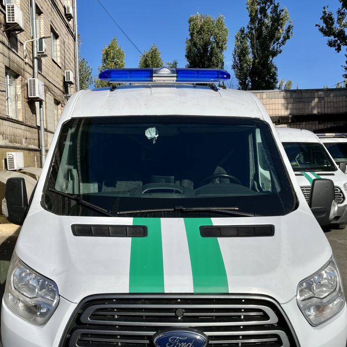 Мигалка синього кольору з СГП  на дах автомобіля проблисковий маячок 120 см