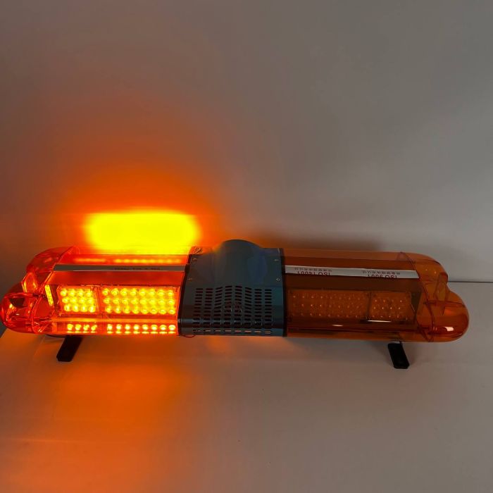 Мигалка 105см + СГУ 200ВТ на дах авто, 4 сторони / ЖОВТИЙ 160Вт 12В