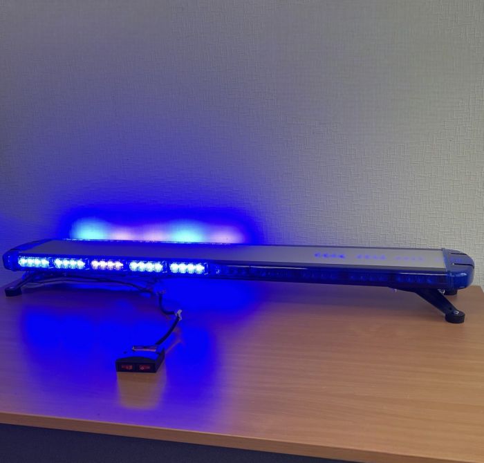 Мигалка синього кольору на дах автомобіля проблисковий маячок 120 см