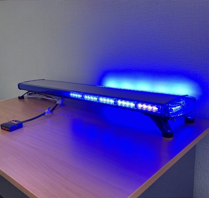 Мигалка синього кольору на дах автомобіля проблисковий маячок 120 см