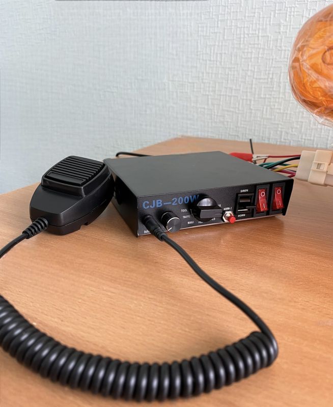 Мигалка 105см + СГУ 200ВТ на дах авто, 4 сторони / ЖОВТИЙ 160Вт 12В