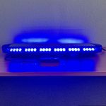 Мигалка синього кольору на дах автомобіля проблисковий маячок 77 см