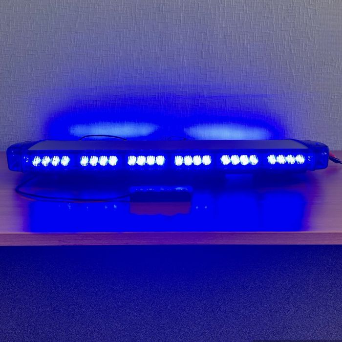 Мигалка синього кольору на дах автомобіля проблисковий маячок 77 см