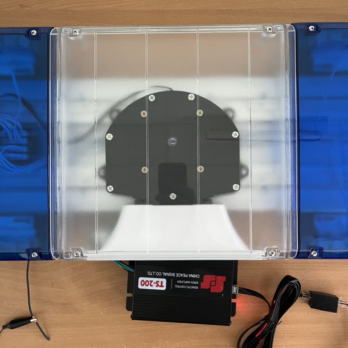 Мигалка пласка 12 см з СГП на дах автомобіля проблисковий маячок 120 см