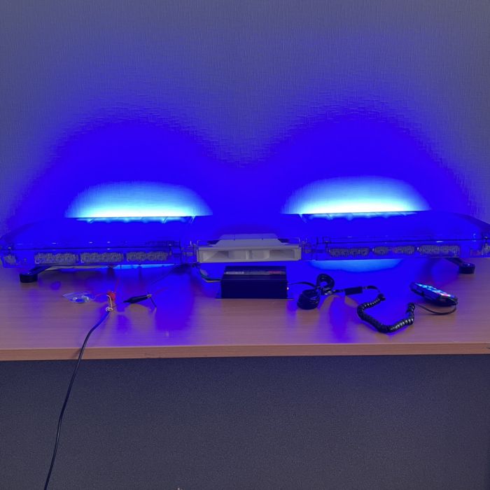 Мигалка пласка 12 см з СГП на дах автомобіля проблисковий маячок 120 см