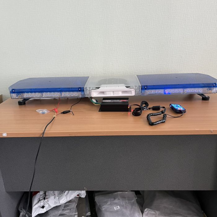 Мигалка пласка 12 см з СГП на дах автомобіля проблисковий маячок 120 см