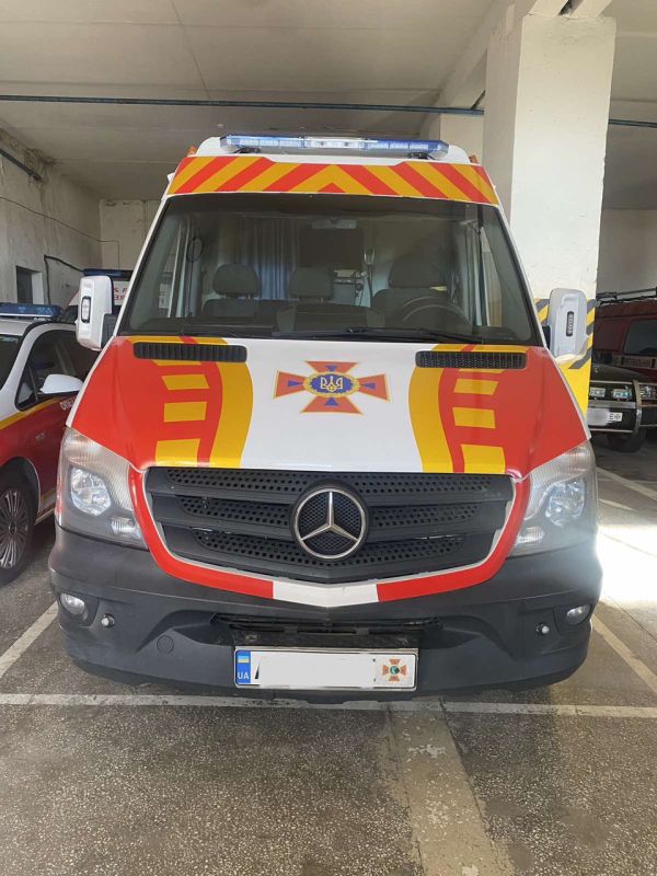 Мигалка синя товщиною 12 см з вбудованим СГП на дах автомобіля проблисковий маячок 120 см