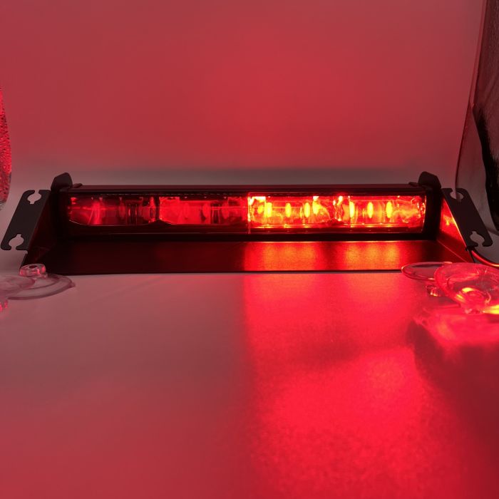 Проблисковий маячок під лобове скло 31см Стробоскоп червоний синій