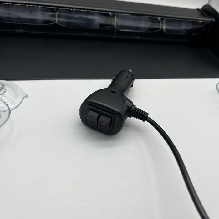 Проблисковий маячок під лобове скло 31см Стробоскоп червоний синій