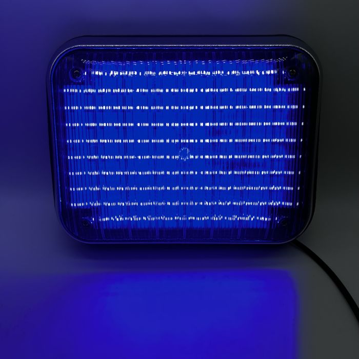 Проблисковий маячок синій стробоскоп на авто накладний 23см