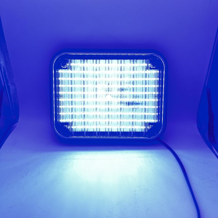 Проблисковий маячок синій стробоскоп на авто накладний 23см