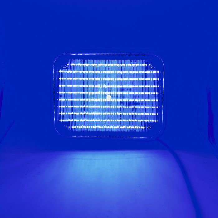 Проблисковий маячок синій стробоскоп на авто накладний 23см