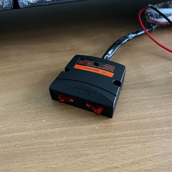 Стробоскоп-мигалка на дах авто LED 125см, 12/24v жовтий помаранчевий