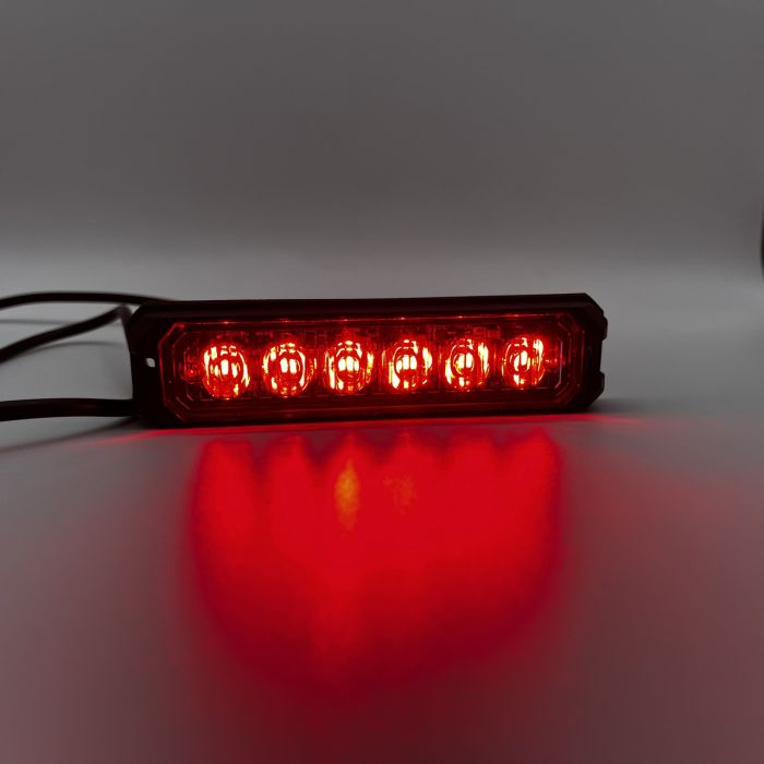 Стробоскоп мигалка в решітку автомобіля червоний
