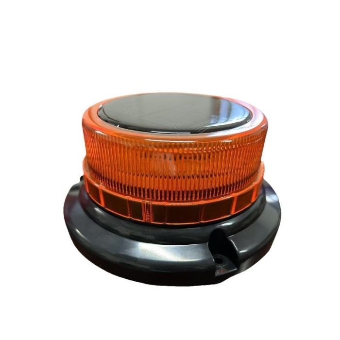 Стробоскоп-мигалка помаранчева на дах бездротова автомобіля на акумуляторі з сонячною панеллю