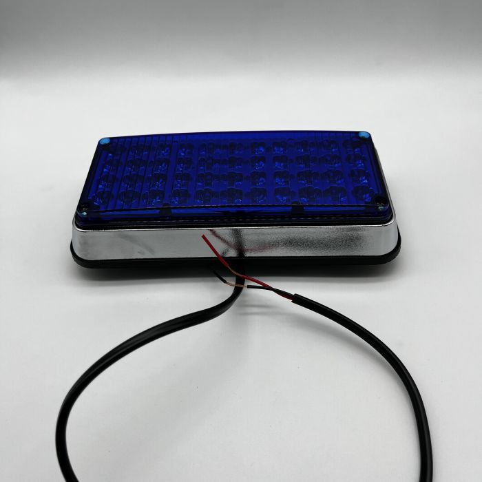 Проблисковий маячок синій стробоскоп на авто накладний 18см