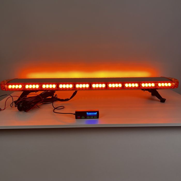 Проблисковий маячок мигалка на дах LED 118 см, 12/24v жовтий жовтогарячий