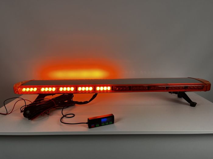 Проблисковий маячок мигалка на дах LED 118 см, 12/24v жовтий жовтогарячий