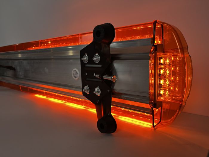 Проблисковий маячок мигалка на дах LED 118 см, 12/24v жовтий жовтогарячий