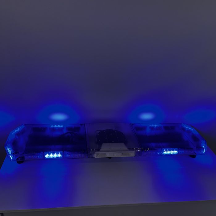 Мигалка синя товщиною 12 см з вбудованим СГП на дах автомобіля проблисковий маячок 120 см
