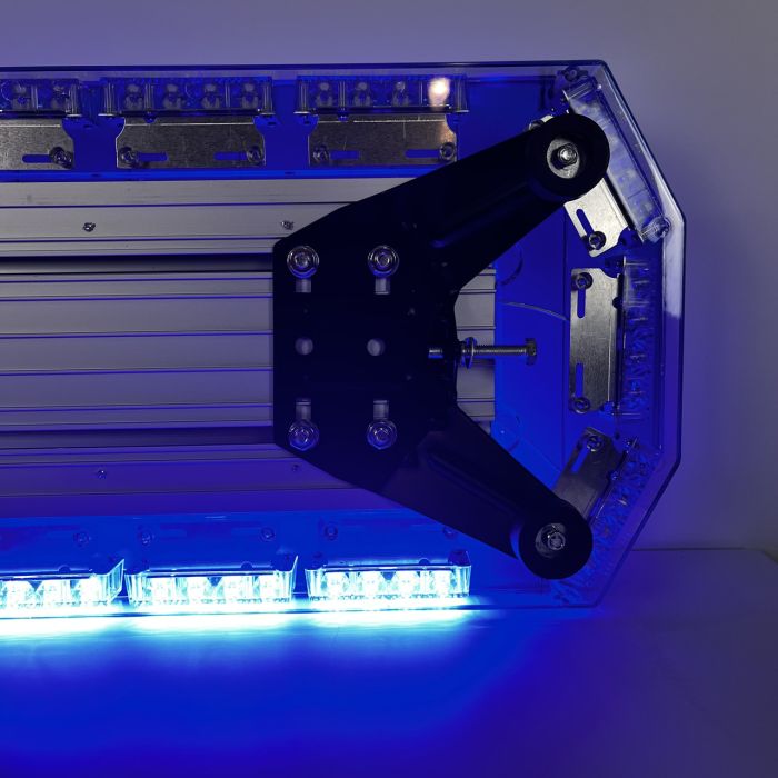 Мигалка синя товщиною 12 см з вбудованим СГП на дах автомобіля проблисковий маячок 120 см