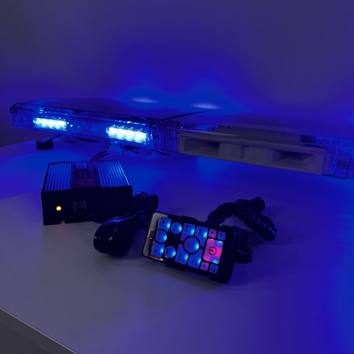 Мигалка пласка 12 см з СГП на дах автомобіля проблисковий маячок 120 см