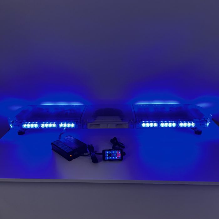 Мигалка пласка 12 см з СГП на дах автомобіля проблисковий маячок 120 см