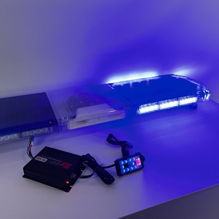 Мигалка пласка 12 см з СГП на дах автомобіля проблисковий маячок 120 см