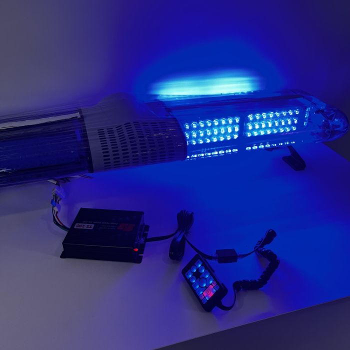 Мигалка синього кольору з СГП  на дах автомобіля проблисковий маячок 120 см