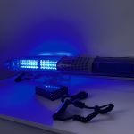 Мигалка синього кольору з СГП  на дах автомобіля проблисковий маячок 120 см