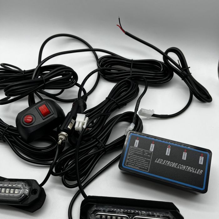 Стробоскоп мигалка в решітку жовтогарячий для евакуатора