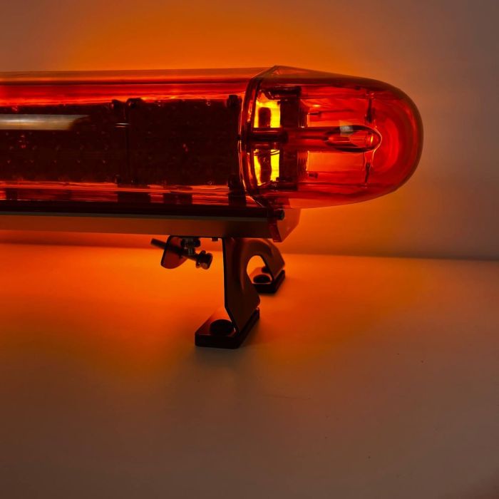 Мигалка 105см + СГУ 200ВТ на дах авто, 4 сторони / ЖОВТИЙ 160Вт 12В